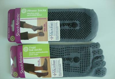 【廠家專業生產點塑瑜伽襪 LOGO無指/趾瑜伽襪子 全棉五趾襪】價格_廠家_圖片 -